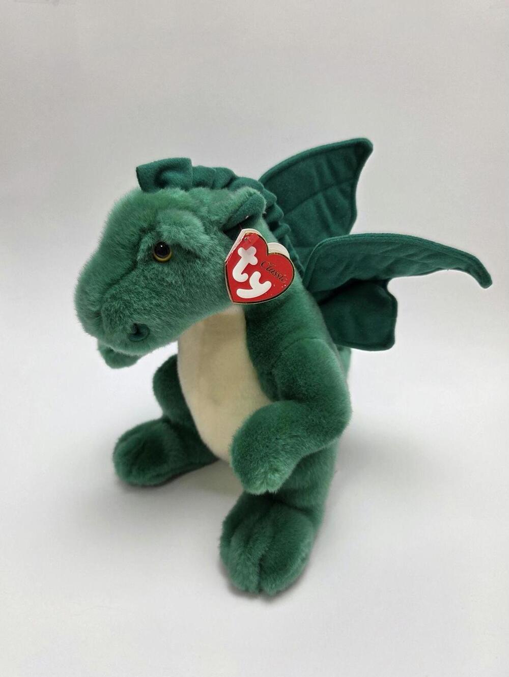TY Classic “Dewi Y Ddraig” the Green Dragon UK Exclusive Non Mint Tag (10 inch)